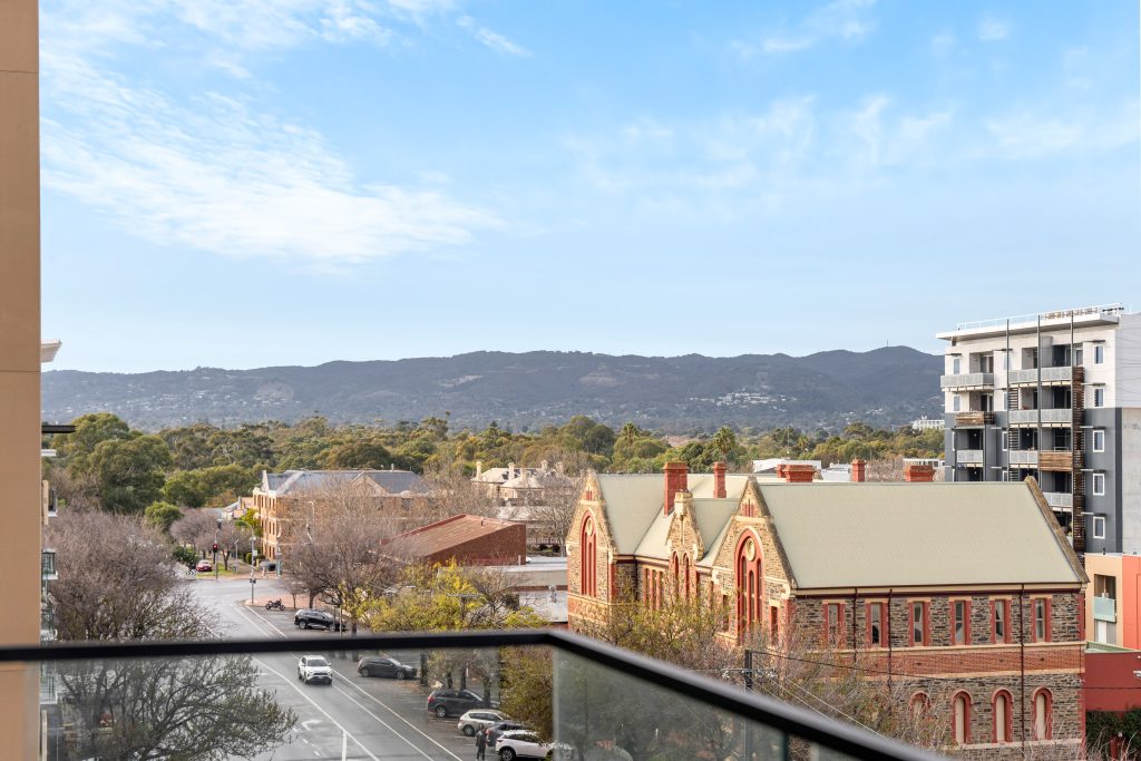 404/248 Flinders StreetAdelaide view from apartment